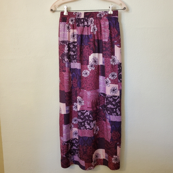 S Vintage Y2k Purple Double Split Purple Skirt - Picture 1 of 6